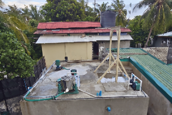 Tropical wellness spa retreat water recycling gardens